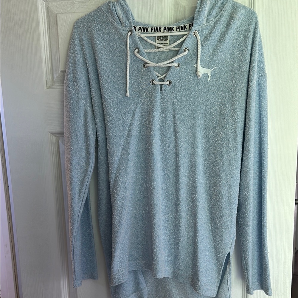 Victoria's Secret PINK Light Blue Hoodie